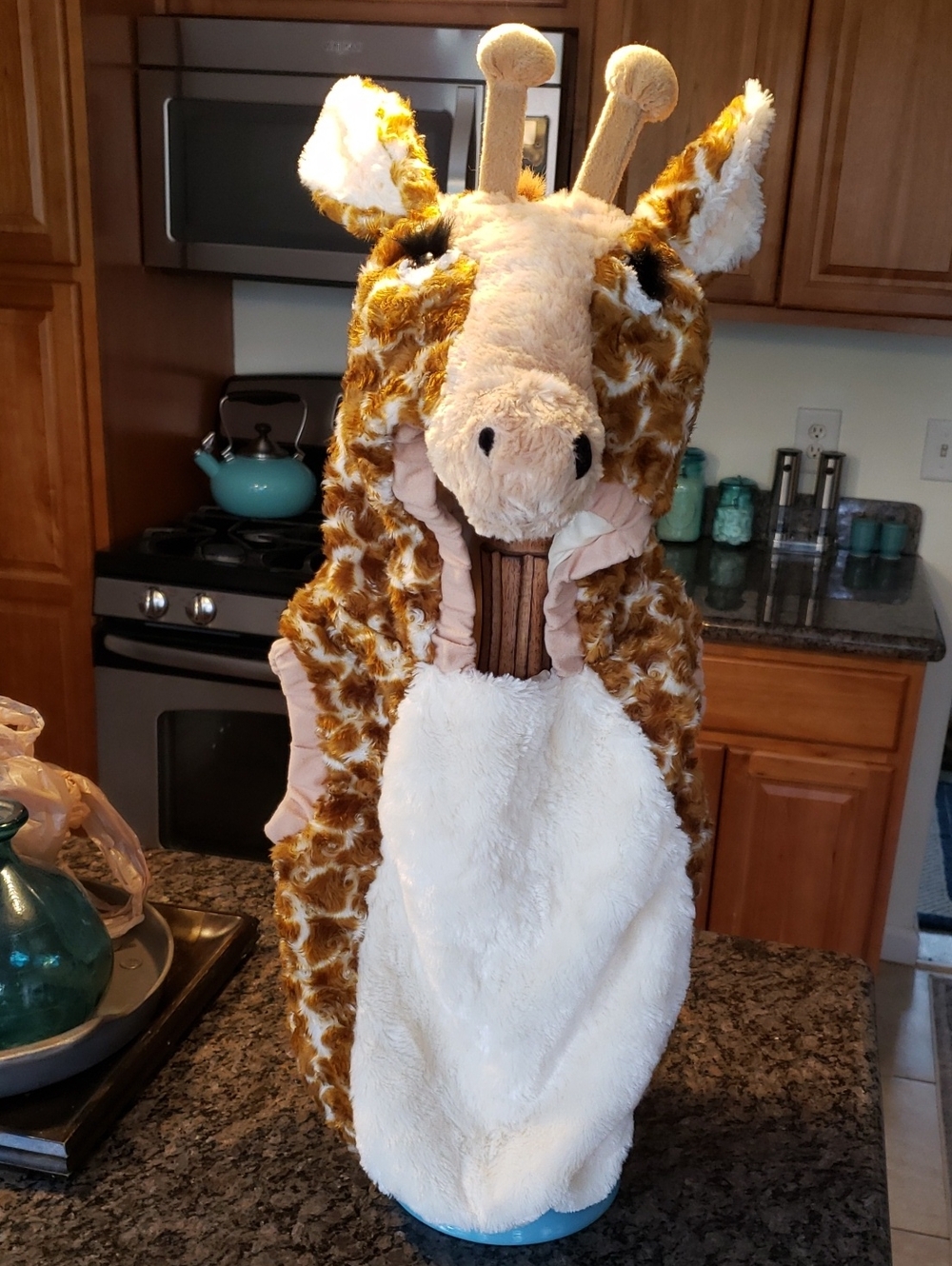 Plush Giraffe Decorative Costume Brown & Cream